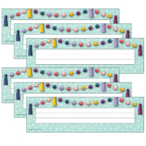 Oh Happy Day Flat Name Plates, 36 Per Pack, 6 Packs