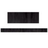 Black Wood Straight Border Trim, 35 Feet, 6 Packs