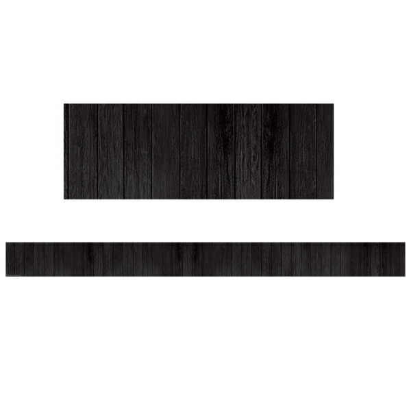 Black Wood Straight Border Trim, 35 Feet, 6 Packs