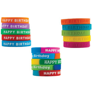 Happy Birthday Wristband Classroom Super Pack, Pack of 30