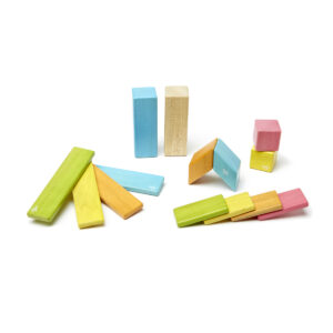 Magnetic Wooden Blocks, Tints, 14 Pieces