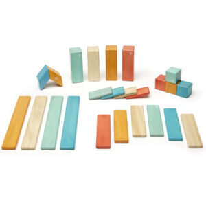 Magnetic Wooden Blocks, Sunset, 24 Pieces