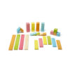 Magnetic Wooden Blocks, Tints, 24-Pieces