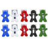 Magnet Man Magnetic Clip, Assorted Colors, Pack of 10