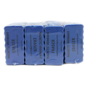 Magnetic Whiteboard Eraser, 4" x 2", Blue, Pack of 24