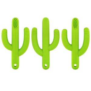 Cactus Toothbrush Teether, Pack of 3