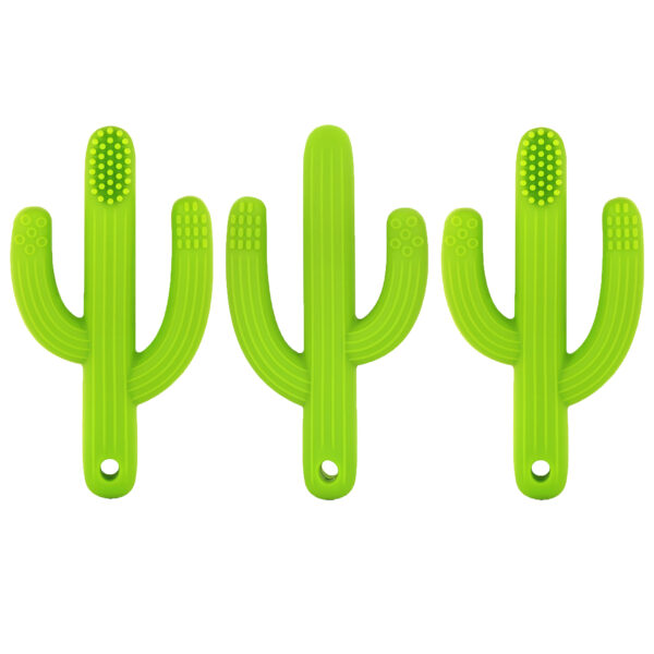 Cactus Toothbrush Teether, Pack of 3