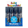 Solid Tempera Paint Sticks, Single Color Pack, Black, 12 Per Pack, 2 Packs