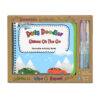 Daily Doodler Reusable Activity Book- Games On The Go, Includes 4 Wonder Stix