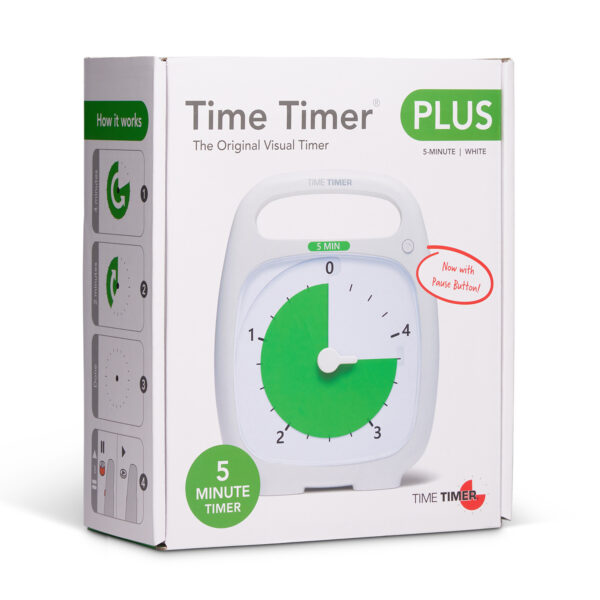 PLUS 5 Minute Timer, White