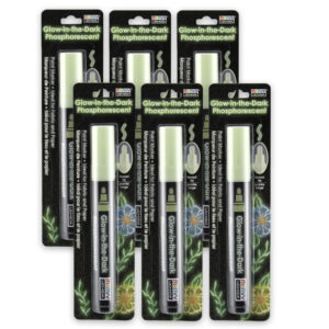 Glow In The Dark Green Fabric Marker, Pack of 6