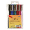 LePen Micro-Fine Point Pen, Basic, 10 Colors