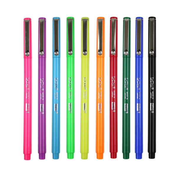 LePen Micro-Fine Point Pen, Neon, 10 Colors