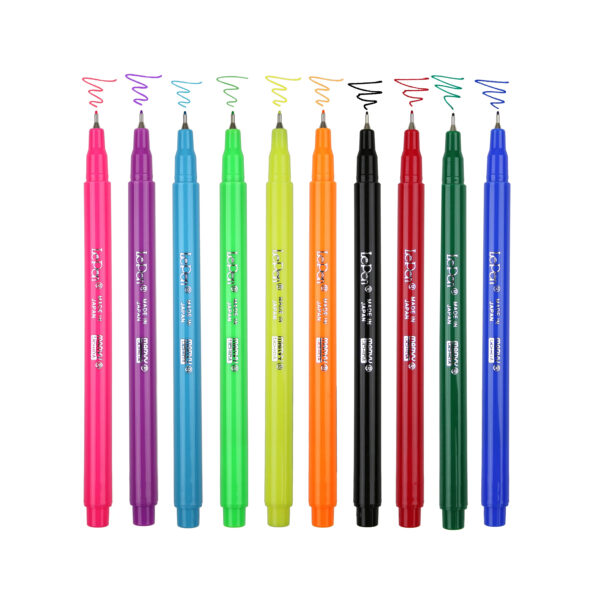 LePen Micro-Fine Point Pen, Neon, 10 Colors