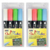 Broad Point Chalk Marker Broad Tip Set 4ED, Fluorescent Colors, 4 Per Pack, 2 Packs