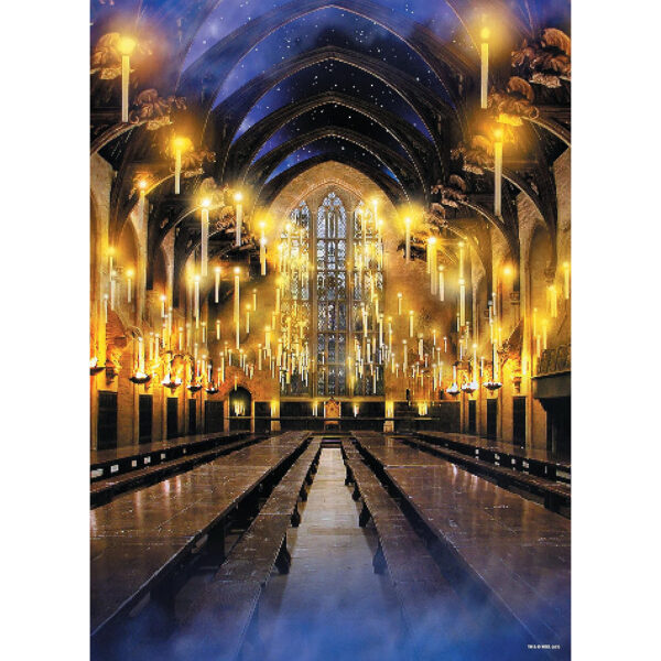 Harry Potter Great Hall Puzzle, 19" x 27", 1000 Pieces