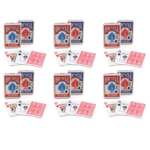 Jumbo Index Playing Cards, 6 Decks