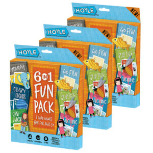 6 in 1 Fun Pack Classic Children's Games, 3 Packs