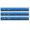 Easy Read Ruler, Stainless Steel, Blue-Black, 12", Pack of 3