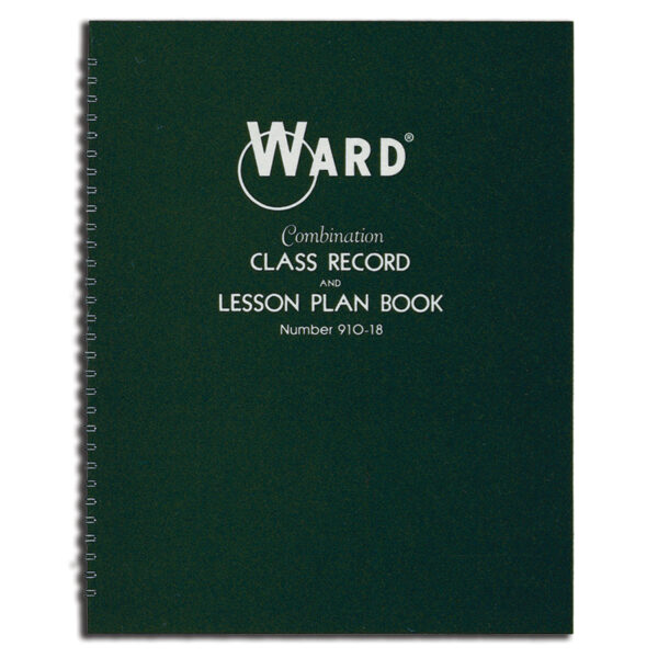 Combination 9-10 Week Class Record + 8 Period Lesson Plan Book, Pack of 2