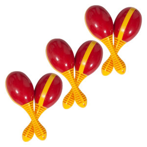 Mini Maracas, 2 Per Pack, 3 Packs