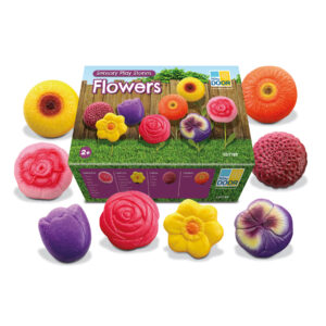 Sensory Play Stones  Flowers, Set of 8