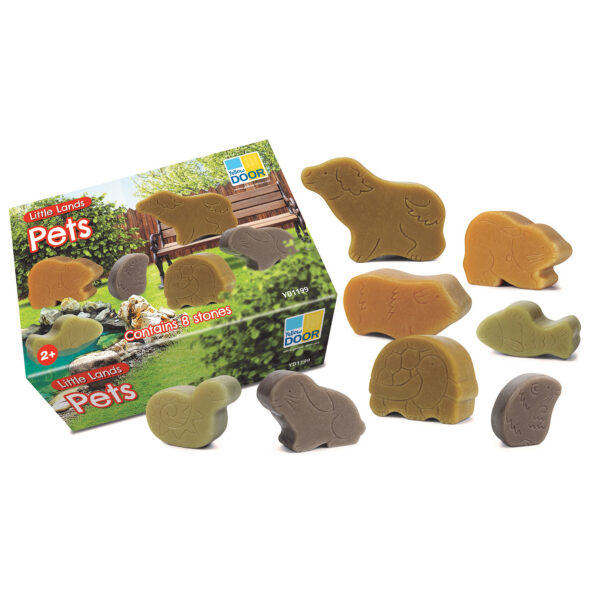 Little Lands  Pets, Set of 8 Stone Figures