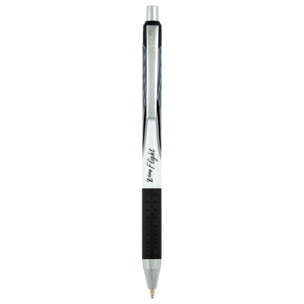 Z-Grip Flight Ballpoint Retractable Pen 1.2mm, Black, 12 Per Pack, 2 Packs