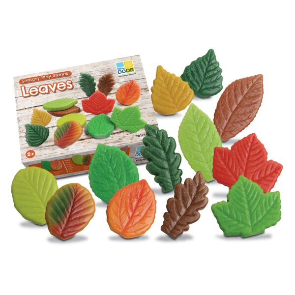 Sensory Play Stones - Leaves - Set of 12