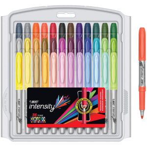 Mark-it Permanent Markers, Fine Point, Assorted Color, Pack of 36