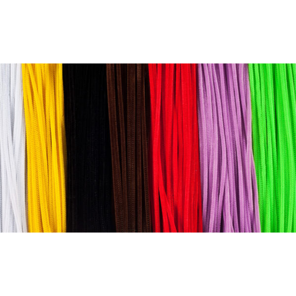 Chenille Stem Class Pack, 4 mm x 6 Inch, Assorted Colors, 1000 Per Classpack, 3 Packs