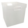 Cube Bin, Clear, Pack of 3