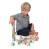 Wooden ABC-123 Block Set, 50 Pieces