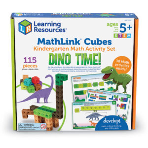 Mathlink Cubes Kindergarten Math Activity Set: Dino Time!