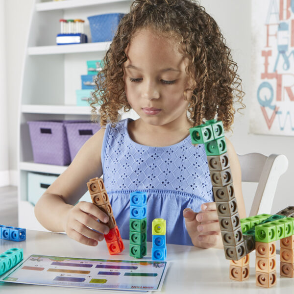 Mathlink Cubes Kindergarten Math Activity Set: Dino Time!