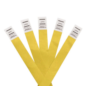 Tyvek Wristbands Yellow, Pack of 500