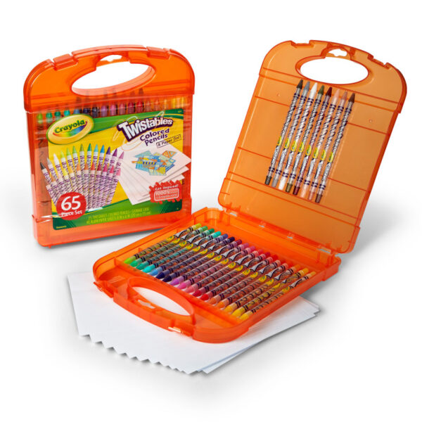 1 Twistables Colored Pencils & Paper Set, 65 Pieces