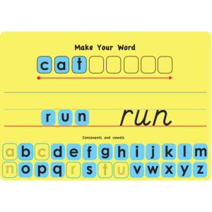 Touch-Stik Phonics Tiles & Mat, Make Your Word Set, 104 Tiles