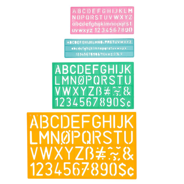 ERSACM02145-3_1.jpg Letter Stenciling Guides, 4 Per Set, 3 Sets