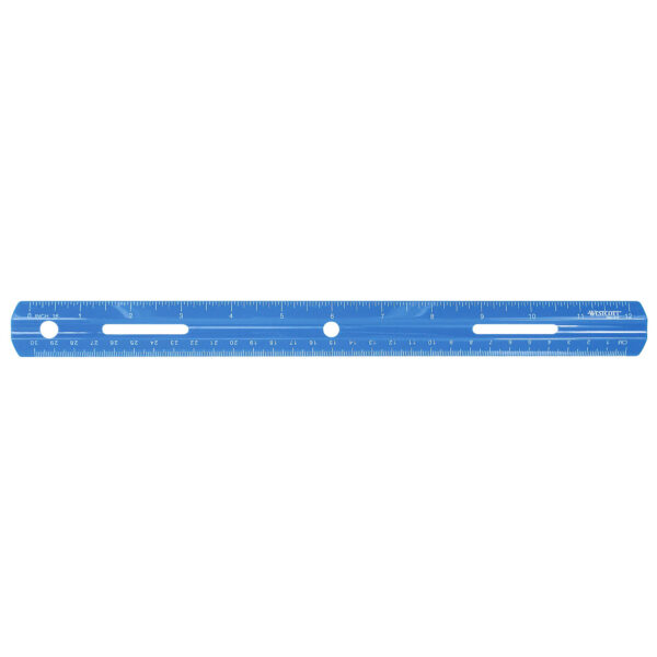 12" Plastic Ruler, Assorted Colors, Pack of 36