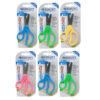 5" Lefty Hard Handle Kids Scissors, Blunt, Assorted Colors, Pack of 6