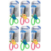 5" Anti-Microbial Kids Scissors, Blunt, Assorted Colors, Pack of 6