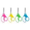 Soft Handle 5" Kids Scissors, Blunt, Assorted Colors, Pack of 12