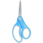Soft Handle 5" Kids Scissors, Pointed, Assorted Colors, Pack of 12