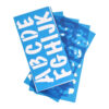 LetterCraft Reusable Plastic Stencils, Full Alphabet & Numbers, Marker Font, 2-Inch, 6 Per Pack, 4 Packs