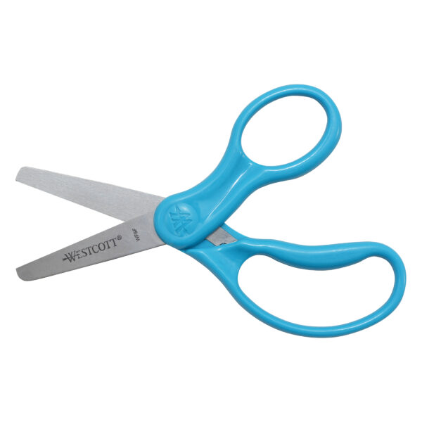 5" Hard Handle Kids Scissors, Blunt, Assorted Colors, Pack of 30