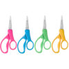 5" Hard Handle Kids Scissors, Pointed, Assorted Colors, Pack of 30