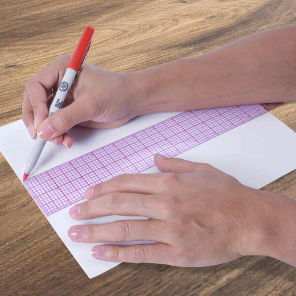 ERSACMB70-6_2.jpg 12" 8ths Beveled Grid Ruler, Pack of 6
