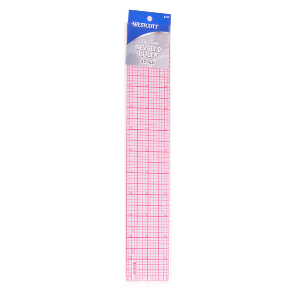 ERSACMB70-6_3.jpg 12" 8ths Beveled Grid Ruler, Pack of 6