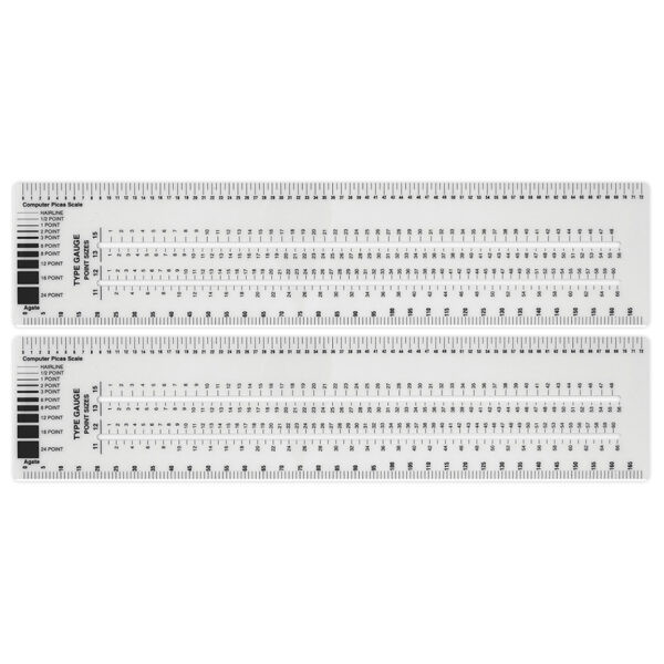 ERSACMGA88-2.jpg Graphic Arts Ruler, 3" x 12", Pack of 2